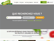 Tablet Screenshot of fraicheurquebec.com